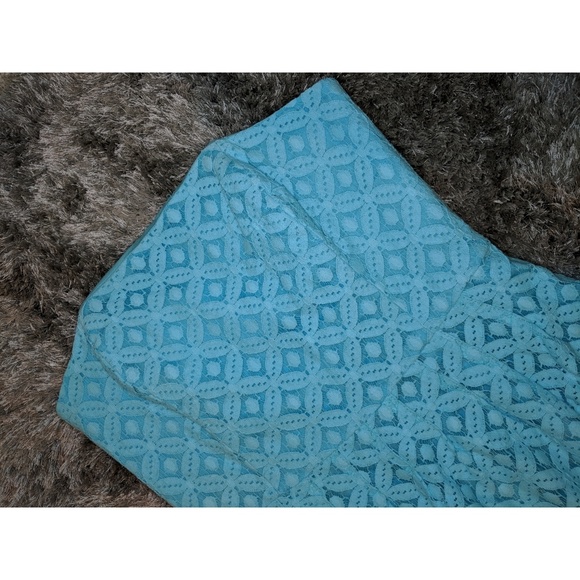 Lilly Pulitzer Caitlin strapless teal cotton dress - Picture 3 of 8